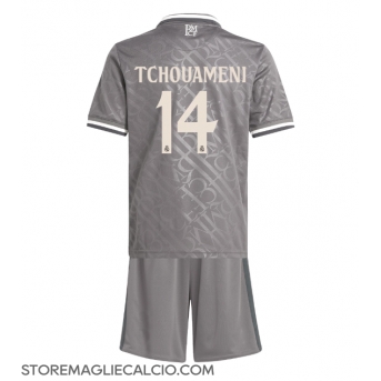 Real Madrid Aurelien Tchouameni #14 Maglia Gara Terza Repliche 2024-25 Bambino